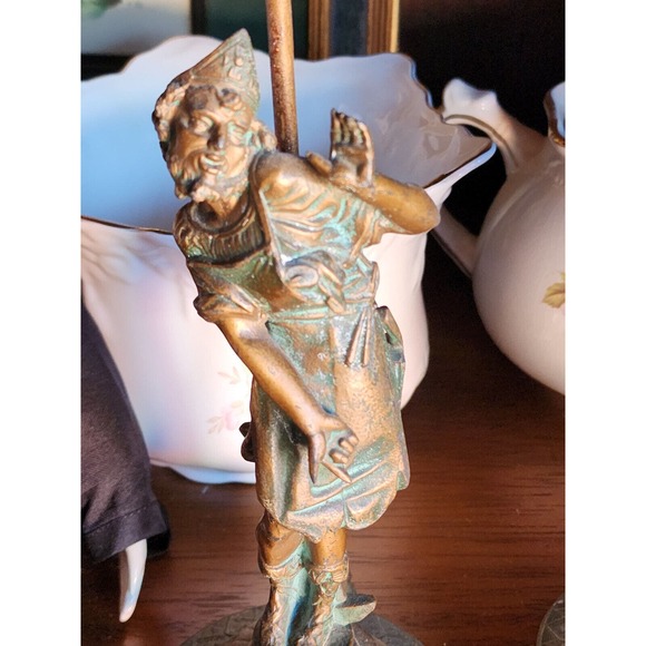 Antique/ Vintage Set of 3 Bronze Candle Holders - Picture 12 of 16